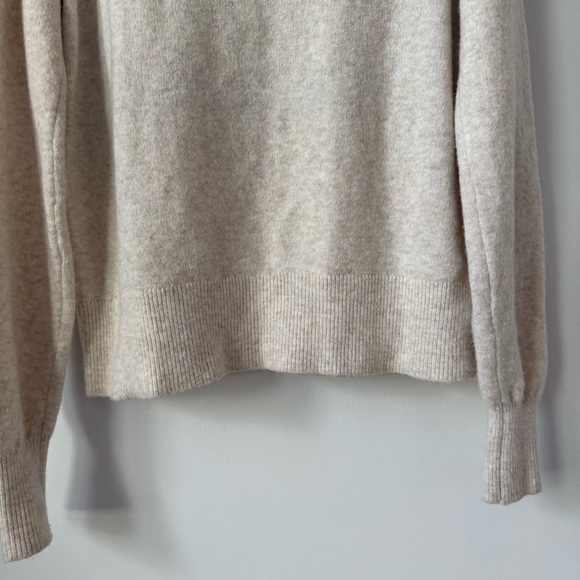 Victoria's Secret PINK SKI CLUB Heather Oatmeal Beige Crewneck Sweater Jumper - Picture 8 of 10